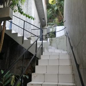 Escada de acesso à residência